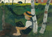 Boy walking under the birches - Paula Modersohn-Becker — artwork view