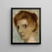 Self-portrait painting - Paula Modersohn-Becker — framed artwork on a wall