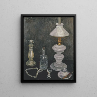 Paula ModersohnBecker - Stillleben mit Gaslampe.webp