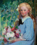 Girl with Flowers - Pauline Palmer — artwork view