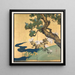 Paulownias and chrysanthemums - Sakai Hoitsu — framed artwork on a wall