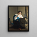 Cydippe with the apple of Acontius - Paulus Bor — framed artwork on a wall