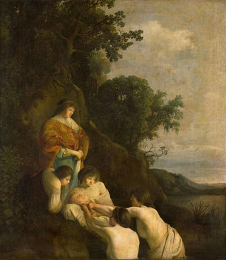 Paulus Bor - Pharaohs Daughter Discovers Moses in the Rush Basket.webp
