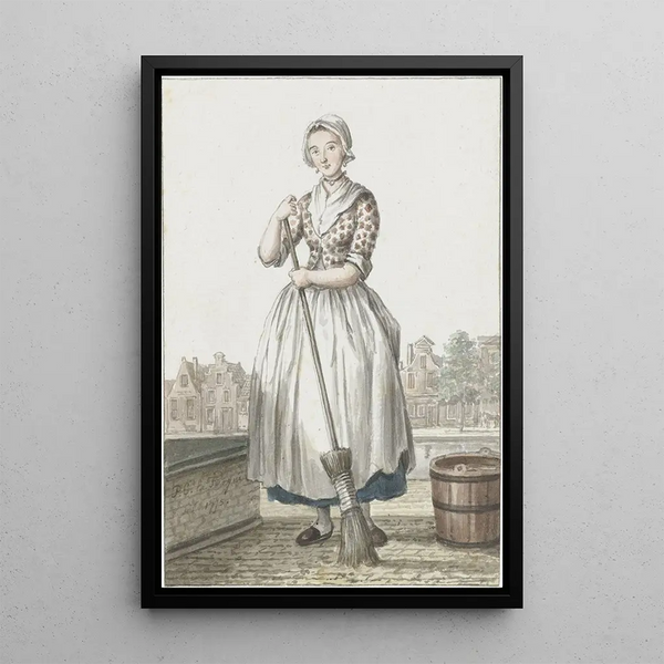 Servante de La Haye - Paulus Constantijn la Fargue — framed artwork on a wall