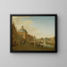 The dry dock basin in the canal for barges at Leidschendam - Paulus Constantijn la Fargue — framed artwork on a wall