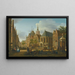 The Hague View of Groenmarkt near Westeinde towards the west - Paulus Constantijn la Fargue — framed artwork on a wall