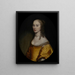 Portrait of a Woman - Paulus Lesire — framed artwork on a wall