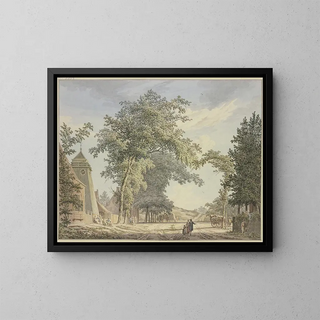 The Overveen neighborhood near Haarlem - Paulus van Liender — framed artwork on a wall