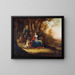 Repos pendant la fuite en Égypte - Paulus van Vianen II — framed artwork on a wall