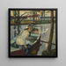 Hartmannsberg rowing boat pause - Leo Putz — framed artwork on a wall