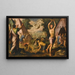 An Episode of the Exodus: A Storm of Quails Gathers on the Israelites' Camp - Pauwels Franck — framed artwork on a wall