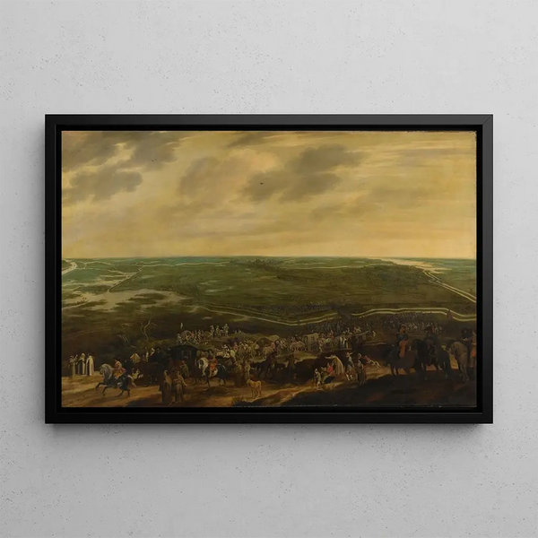 The Spanish Garrison defeated leaving Bois-le-Duc on September 17, 1629 - Pauwels van Hillegaert — framed artwork on a wall