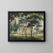 a country residence, perhaps the country house of General Moreau in Morrisville, Pennsylvania - Pavel Petrovich Svinin — framed artwork on a wall