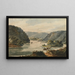 View of the Potomac at Harpers Ferry - Pavel Petrovich Svinin — framed artwork on a wall