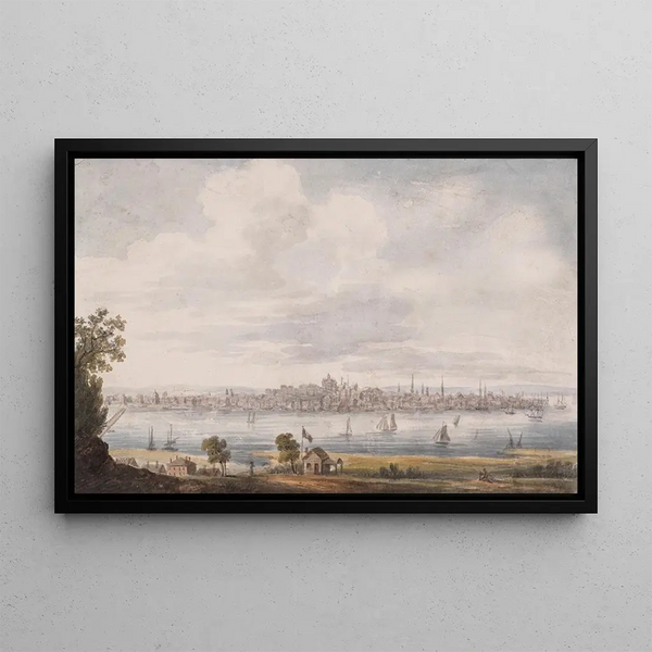 Albany New York - Pavel Petrovich Svinin — framed artwork on a wall