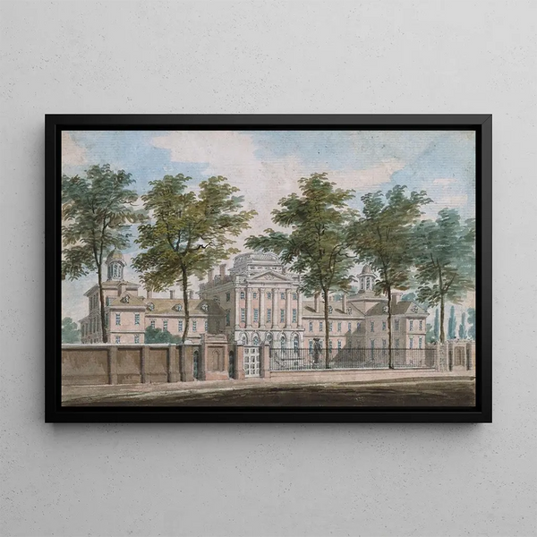 L'Hôpital de Pennsylvanie à Philadelphie - Pavel Petrovich Svinin — framed artwork on a wall