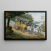 Voyage en diligence près de Trenton, New Jersey - Pavel Petrovich Svinin — framed artwork on a wall