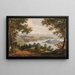 Washington and Georgetown Painting from Alexandria Road - Pavel Petrovich Svinin — framed artwork on a wall