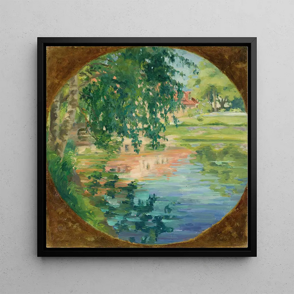 Landscape Painting - Lilly Walther — framed artwork on a wall