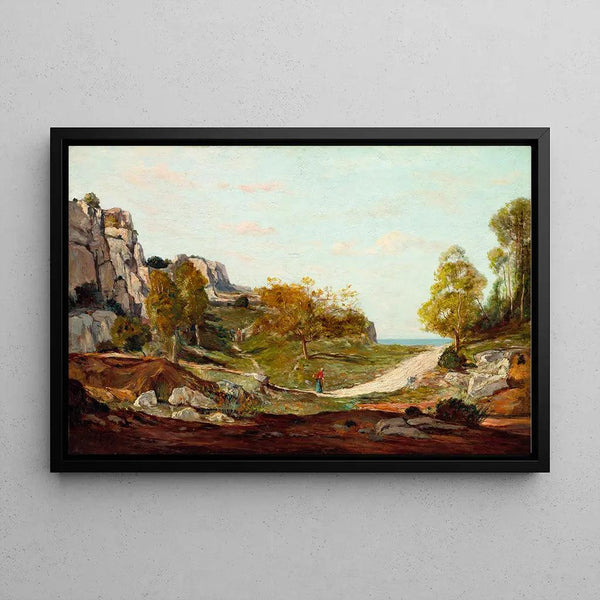 Reproduction of the painting Landscape Painting of Saint-André, near Marseille by Paul Gauguin
