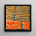 Abstract landscape painting - Egon Schiele — framed artwork on a wall