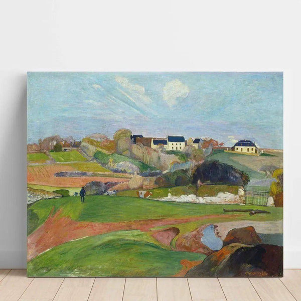 Reproduction of the painting Landscape at Pouldu by Paul Gauguin