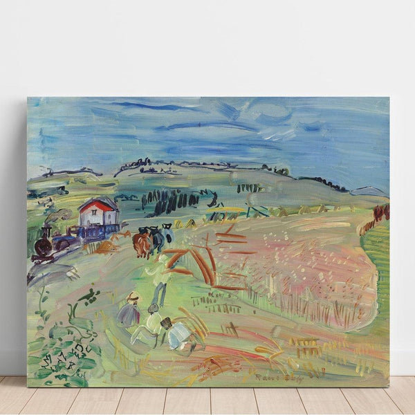 Reproduction of the painting Landscape with Wheat Field and Oxen - Raoul Dufy