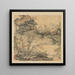 Autumn Landscape Painting - Chen Hongshou — framed artwork on a wall