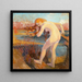 Landscape painting with nude woman - Henrik Schouboe — framed artwork on a wall