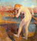 Landscape painting with nude woman - Henrik Schouboe — artwork view