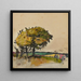 Landscape with Trees in the Fields - Florence Est — framed artwork on a wall