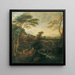 Landscape with Khen Grazing - Josef Faistenberger — framed artwork on a wall