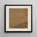 Landscape painting with flying geese - Ma Lin — framed artwork on a wall