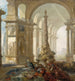 Landscape Painting with Palace Interior - Johan Pasch the Elder — artwork view