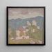 Landscape with Ruins - Milan Thomka Mitrovsk — framed artwork on a wall