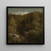 Landscape with a Mill - Hans Gude — framed artwork on a wall