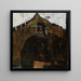 Landscape with a Crow - Egon Schiele — framed artwork on a wall