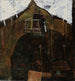 Landscape with a Crow - Egon Schiele — artwork view