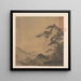 Landscape painting with a tall pine tree - Ma Lin — framed artwork on a wall