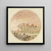 Landscape painting with a fisherman and a castle - Aernout Ter Himpel — wall display of the artwork