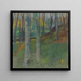 Landscape painting with wooded scenery - Lucien Ott — framed artwork on a wall