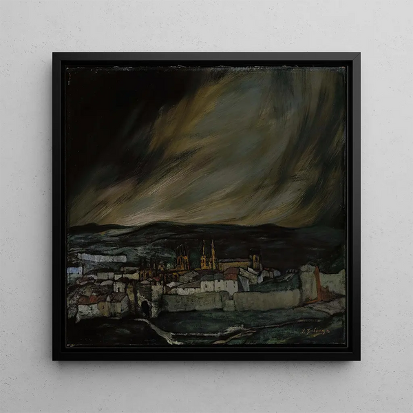 Landscape Painting of Castile - Ignacio Zuloaga — framed artwork on a wall