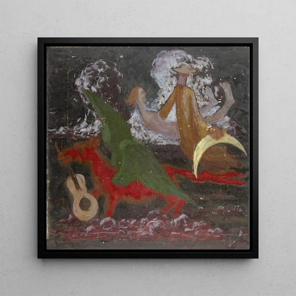 Celestial Landscape - Walther Gamerith — framed artwork on a wall