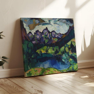 Paysage d'Obersdorf - Konrad Mägi | Reproduction Tableau Décoration murale affiche copie