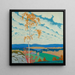 Autumn Landscape Painting - Bror Lindh — framed artwork on a wall