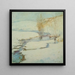 Winter Landscape Painting - John Henry Twachtman — framed artwork on a wall