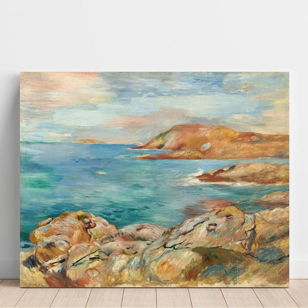 Reproduction of the painting Landscape of Seaside - Pierre-Auguste Renoir