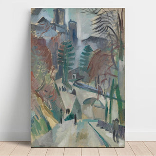 Paysage de Laon - Robert Delaunay | Reproduction Tableau Décoration murale affiche copie