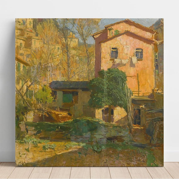 Reproduction of the painting Landscape Painting of the Ligurian Riviera, Italy - Carl Moll