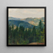 Mountain Landscape Painting - Wincenty Drabik — framed artwork on a wall